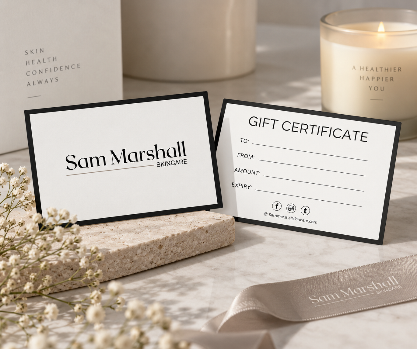 Sam Marshall Skincare gift voucher